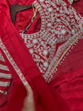 New Super Trending Embroidery Sequence work ready to wear saree with Embroidery Blouse