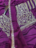 New Super Trending Embroidery Sequence work ready to wear saree with Embroidery Blouse