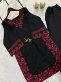 BEAUTIFUL CO-ORD SET IN EMBROIDERED TOP AND PLAZZO