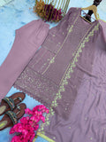 New Designer Party Wear Look Heavy Faux Georgette Top Bottom & Dupatta Set