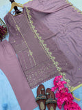 New Designer Party Wear Look Heavy Faux Georgette Top Bottom & Dupatta Set