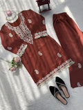 Designer Bell Bottom Set With Slub Reyon Classy Tones Premium Fabric