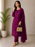 Beautiful Heavy Rayon Cotton Salwar Kameez With Embroidery Work