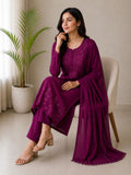 Beautiful Heavy Rayon Cotton Salwar Kameez With Embroidery Work