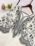 BEAUTIFUL SEQUENCE EMBROIDERED TOP PLAZZO WITH DUPATTA