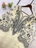 BEAUTIFUL SEQUENCE EMBROIDERED TOP PLAZZO WITH DUPATTA
