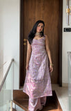 Latest Designer Jimy Silk Kurti Koti And Plazzp Set With Embroidery
