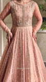 Elegant Faux Georgette Gown Lehenga - Thread & Sequin Work for Festive & Wedding Wear