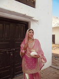Designer Pure Gmy Silk With Embroidery Sequence Worked Top-Plazzo And Dupatta Set