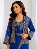 Designer Heavy Crep Silk Ready-to-Wear Saree With Embroidery Sequence work