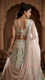 Designer Lehenga Choli With Real Mirror Embroidery And Sequins Work