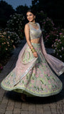Soft Net with Real Mirror Embroidery Sequins Work Beautiful Lehenga Choli