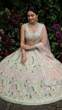 Designer Lehenga Choli With Real Mirror Embroidery And Sequins Work