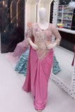 New Super Trending Embroidery Sequence work ready to wear saree with Embroidery Blouse