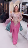 New Super Trending Embroidery Sequence work ready to wear saree with Embroidery Blouse
