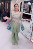 New Super Trending Embroidery Sequence work ready to wear saree with Embroidery Blouse