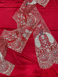 New Super Trending Embroidery Sequence work ready to wear saree with Embroidery Blouse