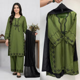 HANIA AMIR INSPIRED PAKISTANI SUIT WITH EMBROIDERED WORKED TOP PLAZZO AND DUPATTA