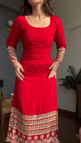 Faux Georgette with Soft Micro Cotton Lining & Thread with 9mm Sequence work Salwar Kameez