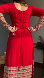 Faux Georgette with Soft Micro Cotton Lining & Thread with 9mm Sequence work Salwar Kameez