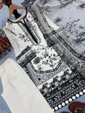 Designer Party Wear Look Printed Pur Malai Satin Long Salwar Kameez