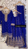 Latest Faux Georgette Designer Sharara Set With Thread And Sequnce Work