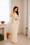 Ready To wea Heavy Crep Silk Designer Saree With Embroidery And Sequence