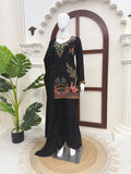Designer Farshi Plazo Set With Heavy Reyon Fabric
