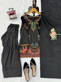 Designer Farshi Plazo Set With Heavy Reyon Fabric