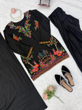 Designer Farshi Plazo Set With Heavy Reyon Fabric