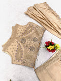 Party Look Redy To Wear Lehenga Style With Attached Pallu Designer Saree