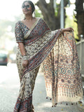 Presenting You Most Beautiful Latest Real Mirror Work Saree