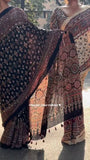 Presenting You Most Beautiful Latest Real Mirror Work Saree