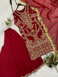 GEORGETTE WITH SEQUENCE EMBROIDERY WITH DIAMOND WORK SALWAR KAMEEZ