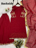 GEORGETTE WITH SEQUENCE EMBROIDERY WITH DIAMOND WORK SALWAR KAMEEZ