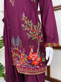 Designer Heavy Reyon  Farshi Plazo Set