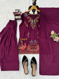 Designer Heavy Reyon  Farshi Plazo Set