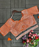 New Super Trending Embroidery cording work ready to wear saree with Embroidery Blouse