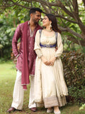 Chinon silk with Soft Micro Cotton Lining & Thread with Sequence Work Salwar Kameez