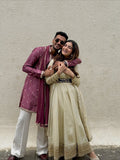 Chinon silk with Soft Micro Cotton Lining & Thread with Sequence Work Salwar Kameez
