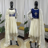 Chinon silk with Soft Micro Cotton Lining & Thread with Sequence Work Salwar Kameez