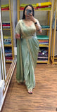 New Super Trending Embroidery cording work ready to wear saree with Embroidery Blouse