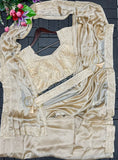 New Super Trending Embroidery cording work ready to wear saree with Embroidery Blouse