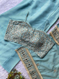 EXCLUSIVE 4 PIECE PLAZZO PAIR WITH REAL MIRROR AND EMBROIDERY WORK