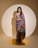 Full Saree Of Heavy Quality Georgette with DIGITAL PRINT Patola