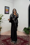 TRENDING INDO-WESTERN READY TO WEAR SAREE WITH FULLY EMBROIDERED KOTI