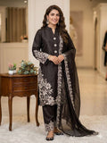 PAKISTANI SUIT WITH EMBROIDERED WORK TOP PLAZZO AND DUPATTA