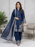 PAKISTANI SUIT WITH EMBROIDERED WORK TOP PLAZZO AND DUPATTA