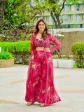 Designer Sharara Set Classy Tones With Premium Tibby Silk Fabric