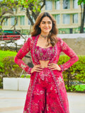 Designer Sharara Set Classy Tones With Premium Tibby Silk Fabric